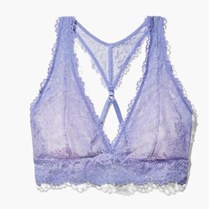 SAVAGE X FENTY | Floral Lace Bralette | Blue Periwinkle Ombré | Medium